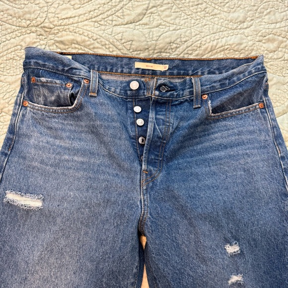 LEVIS Wedgie Jean Straight Mom Jean Skinny Blue - Picture 7 of 7